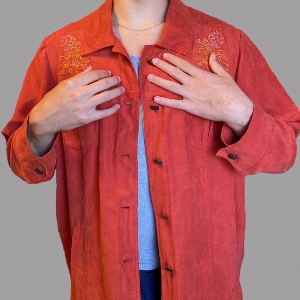 vintage suede blazer